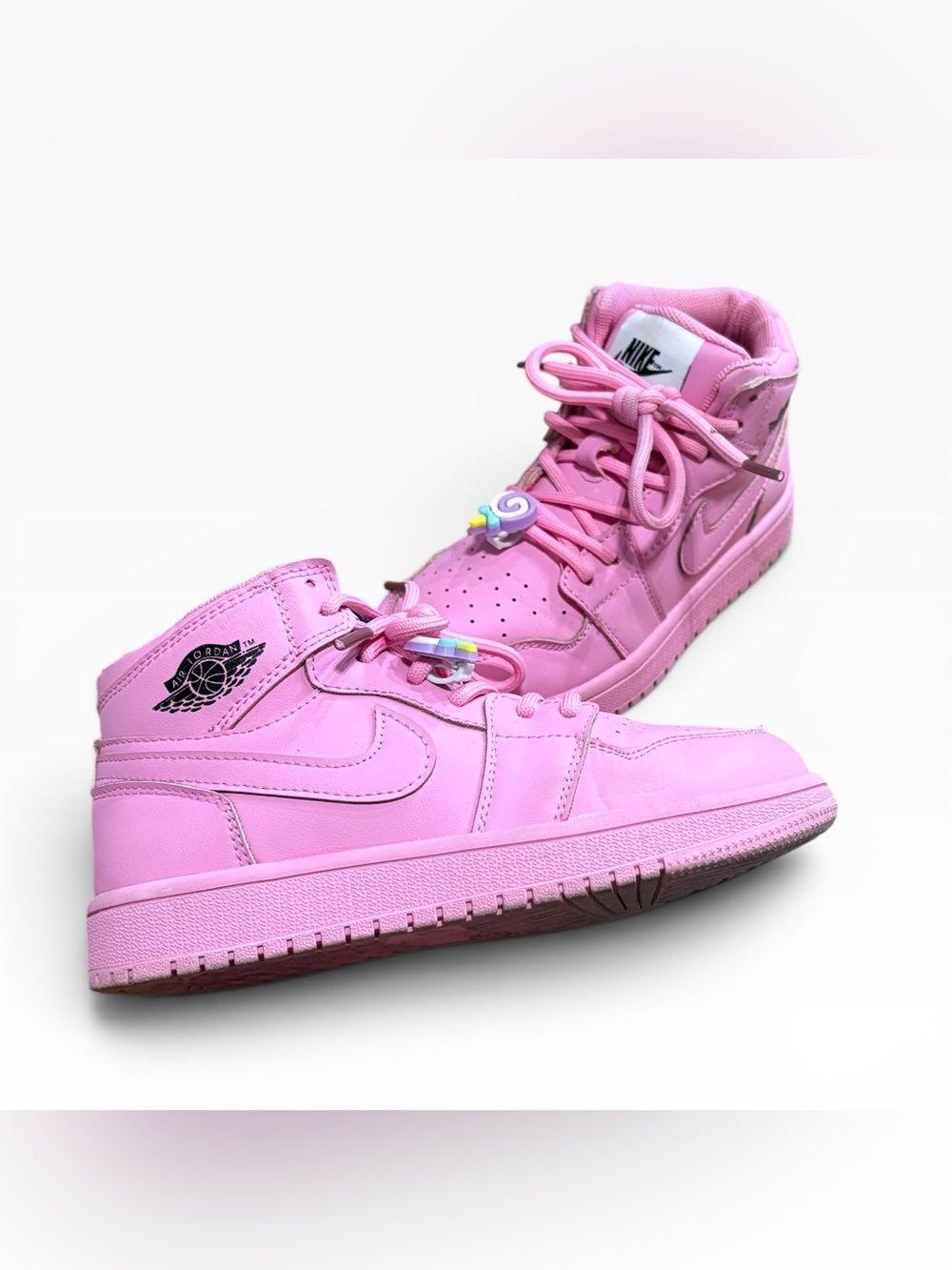 Pink Jordan Mid Style Sneakers Youth Size 1Y